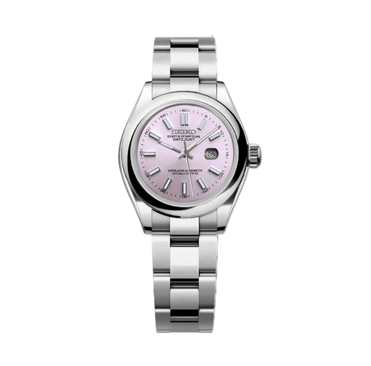 Seiko Mod Datejust Lady Classic Pink