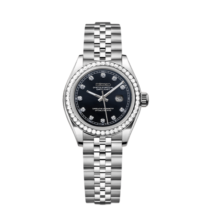 Seiko Mod Datejust Lady Gem Black