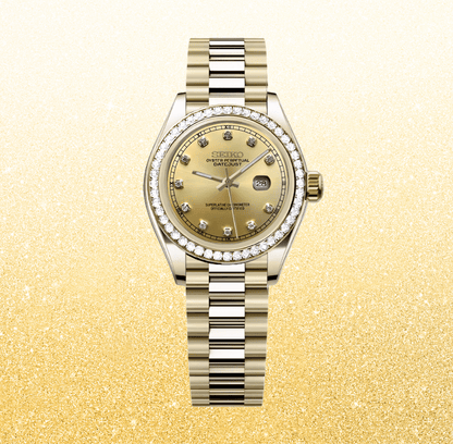 Seiko Mod Datejust Lady Gem Full Gold