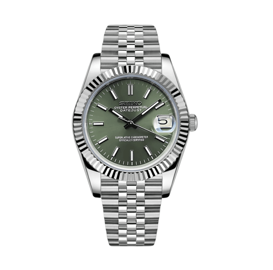 Seiko Mod Datejust Olive Green