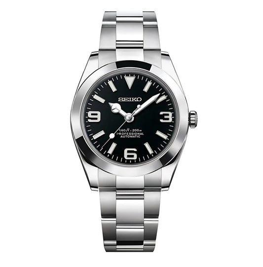 Seiko Mod Datejust Oyster Black