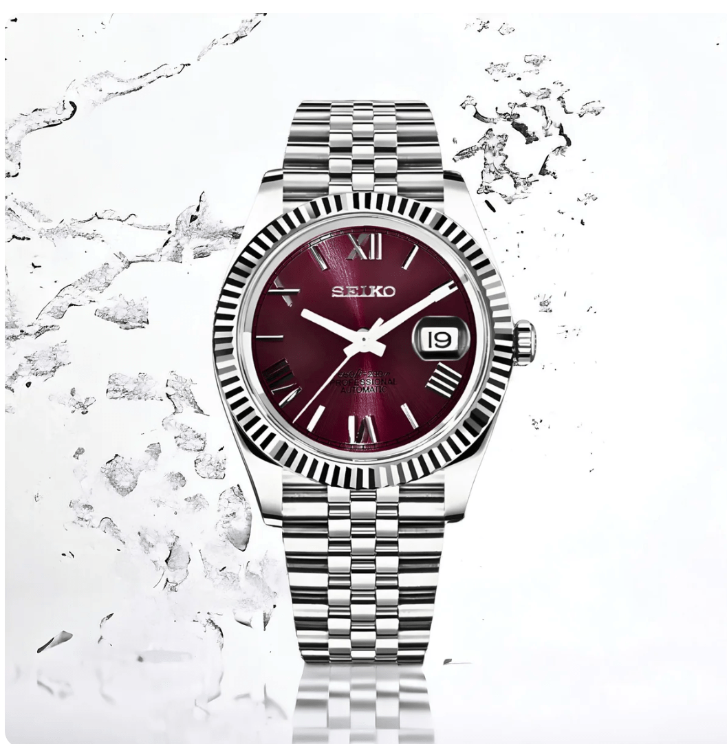 Seiko Datejust Roman Purple