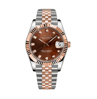 Seiko Mod Datejust Twotone Crystal Champagne
