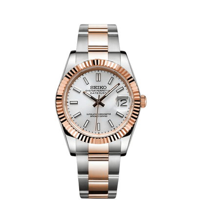 Seiko Datejust Twotone White