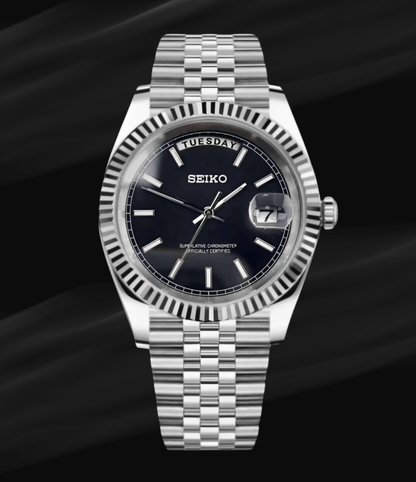 Seiko Mod Day - Date Classic Black