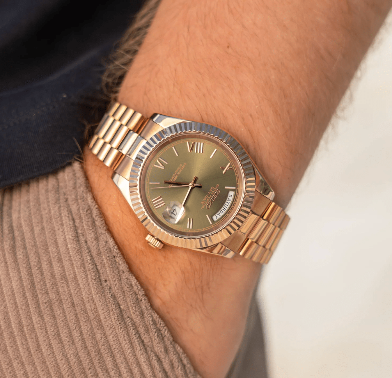 Seiko Mod Day - Date RG Olive