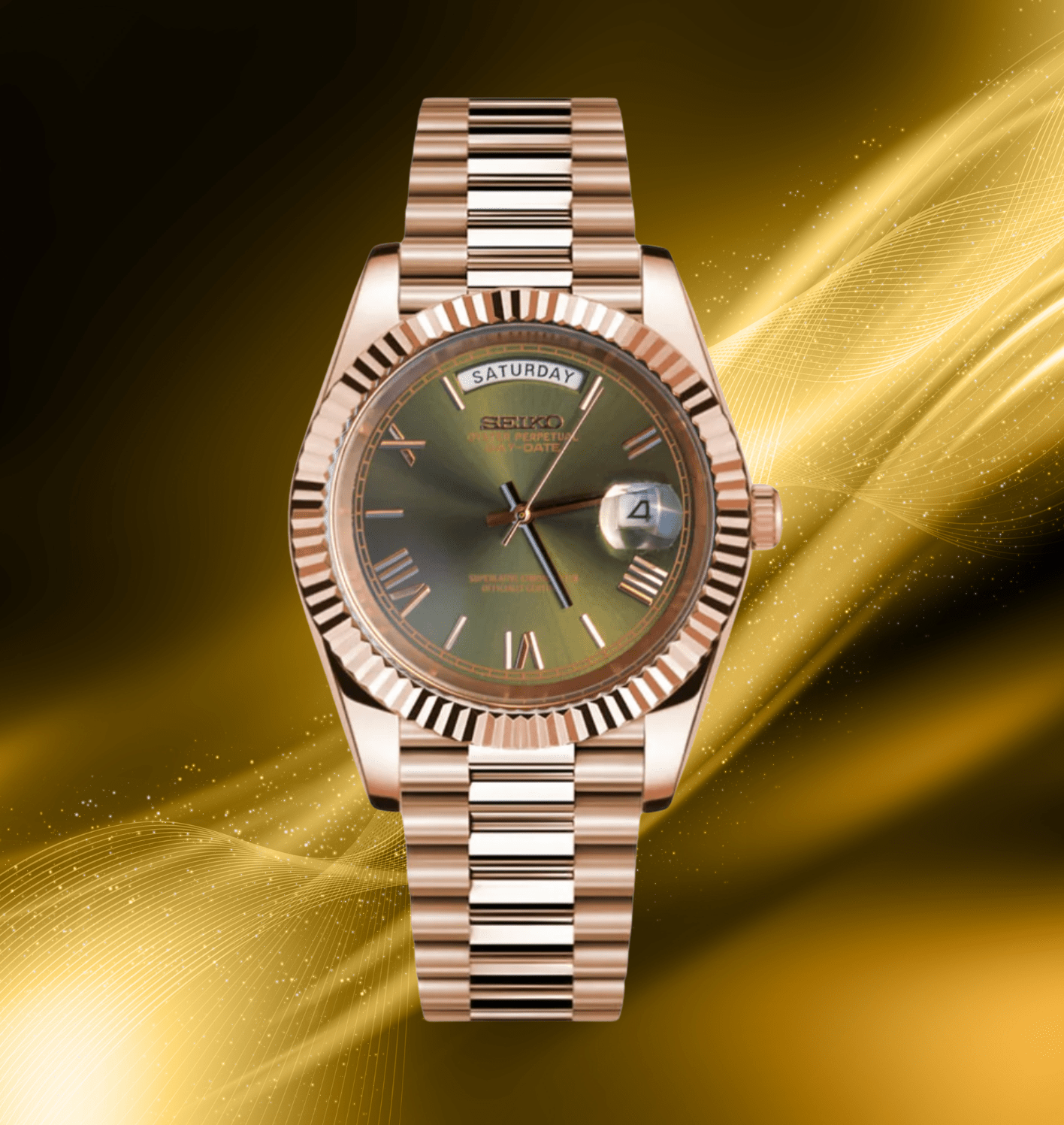 Seiko Mod Day - Date RG Olive