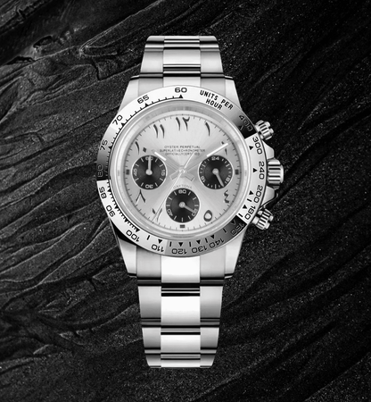 Seiko Mod Daytona Aluminum Arabic White