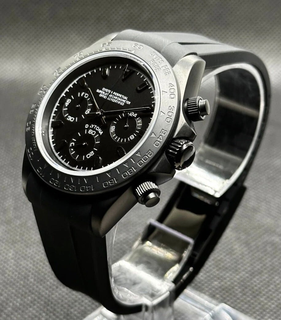 Seiko Mod Daytona Matte Black