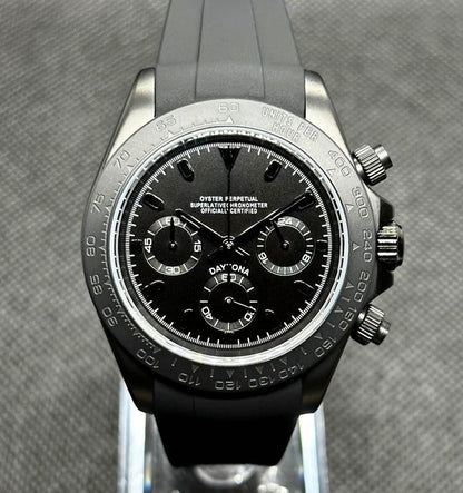 Seiko Mod Daytona Matte Black