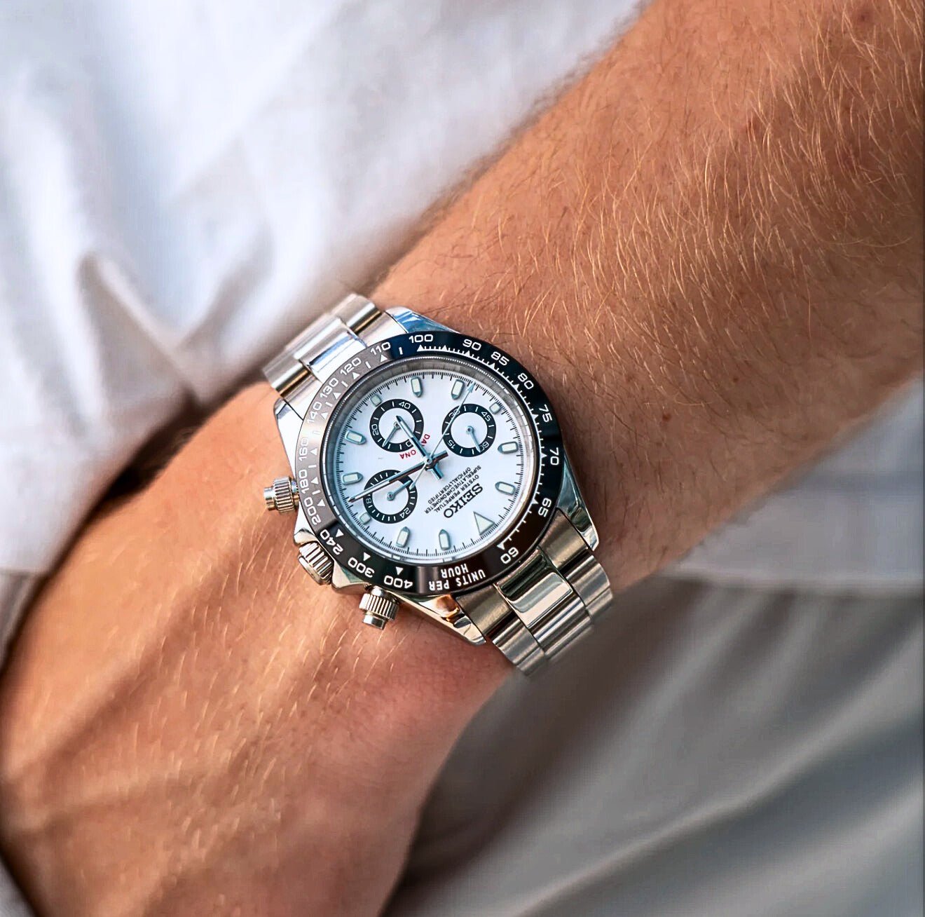 Seiko Mod Daytona Panda