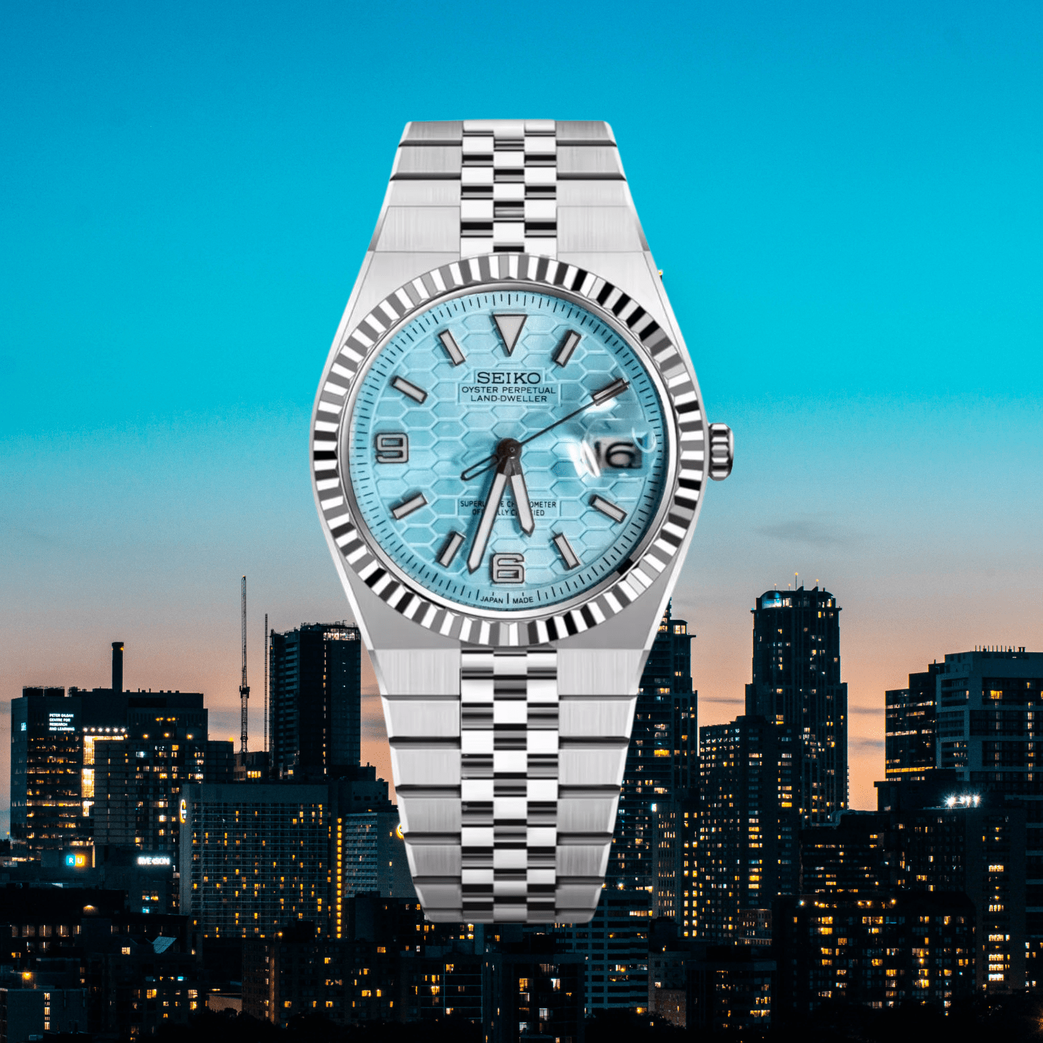 Seiko Mod Land-Dweller Tiffany Blue – NeoLux Watch & Co
