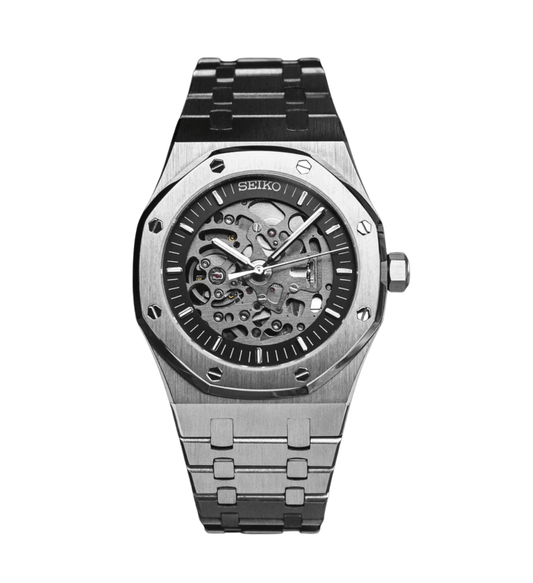 Seiko Mod Royal Oak Frosted Skeleton