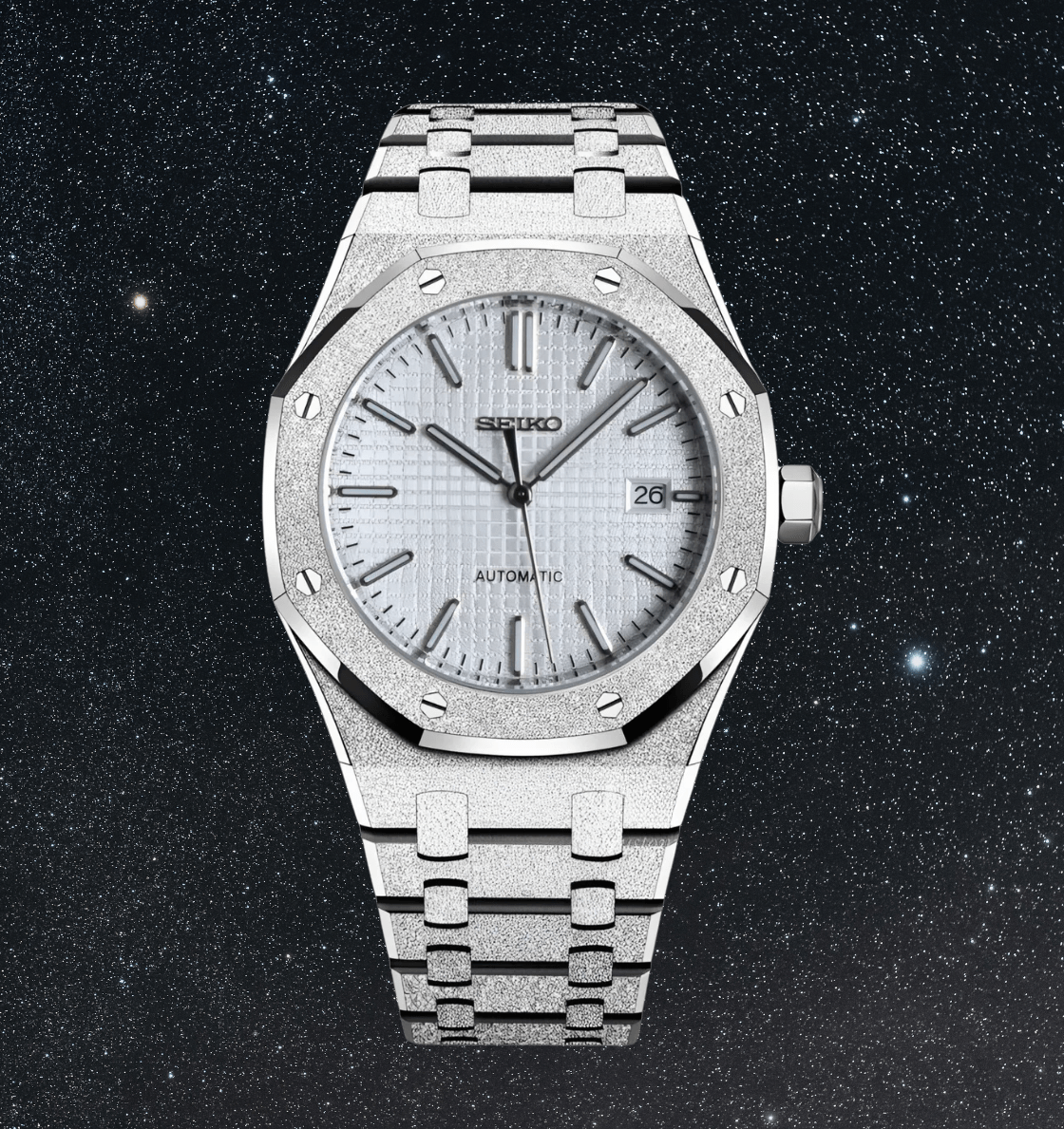 Seiko Mod Royal Oak White Iced