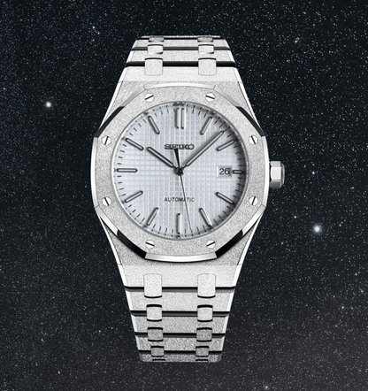 Seiko Mod Royal Oak White Iced