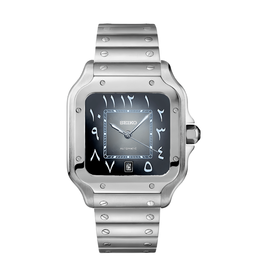 Seiko Mod Santos Arabic Dark Gray