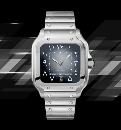 Seiko Mod Santos Arabic Dark Gray