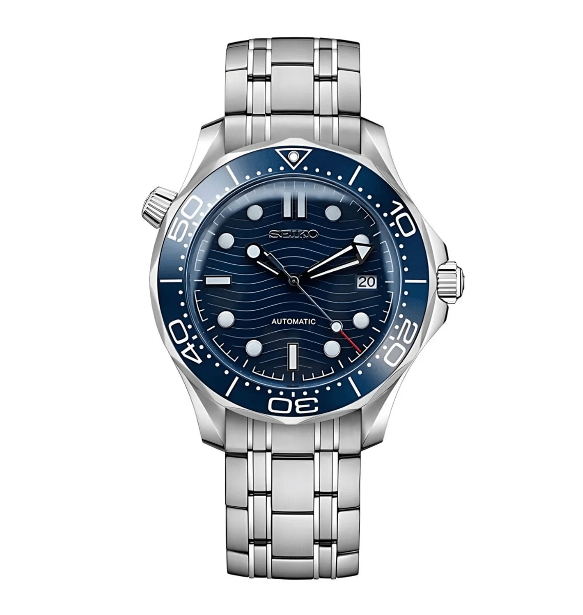 Seiko Mod Seamaster Dark Blue