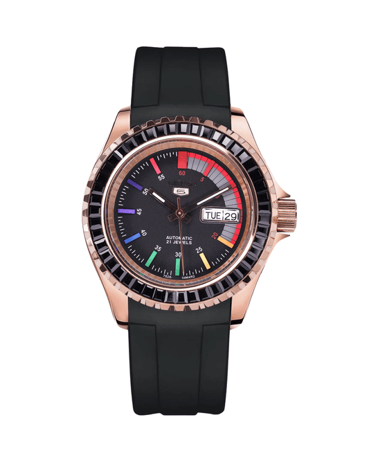 Seiko Mod SKX 5 Rose Gold Rainbow