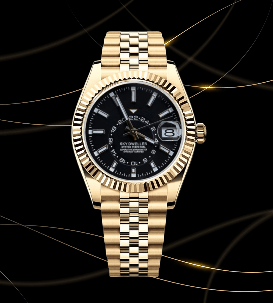 Seiko Mod Sky - Dweller Gold Black