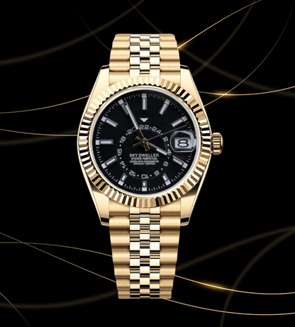 Seiko Mod Sky - Dweller Gold Black