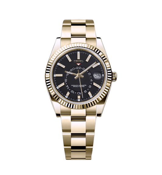 Seiko Mod Sky - Dweller Gold Black Classic