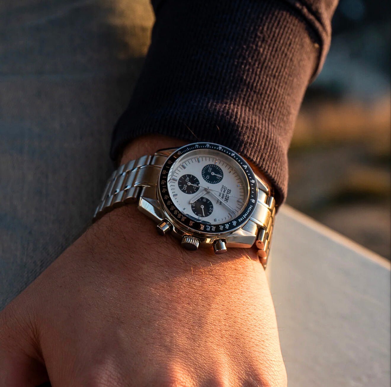 Seiko Mod Speedmaster Moonwatch - White