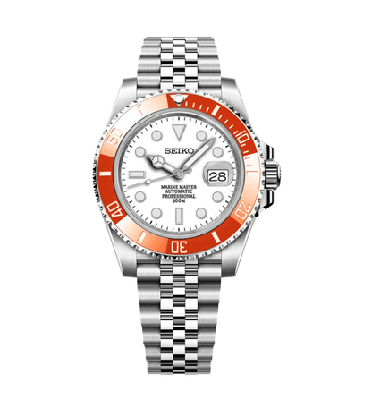 Seiko Mod Submariner Amber Orange