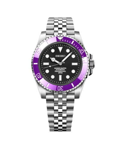 Seiko Mod Submariner Purple Surge (No Date)