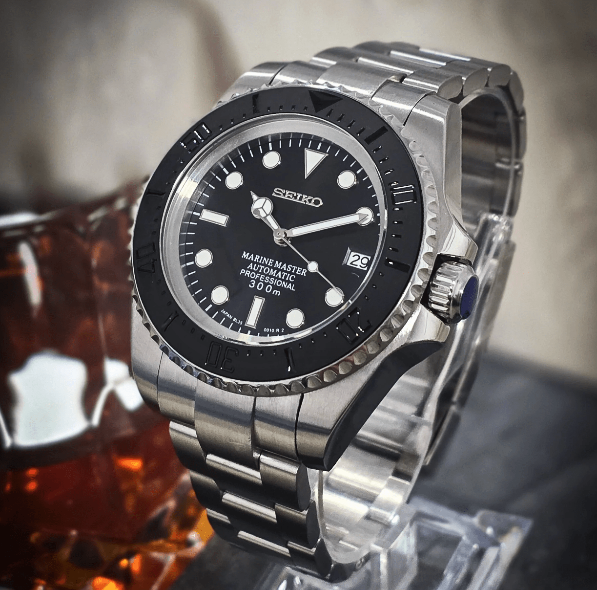 Seiko Mod Submariner Smoke