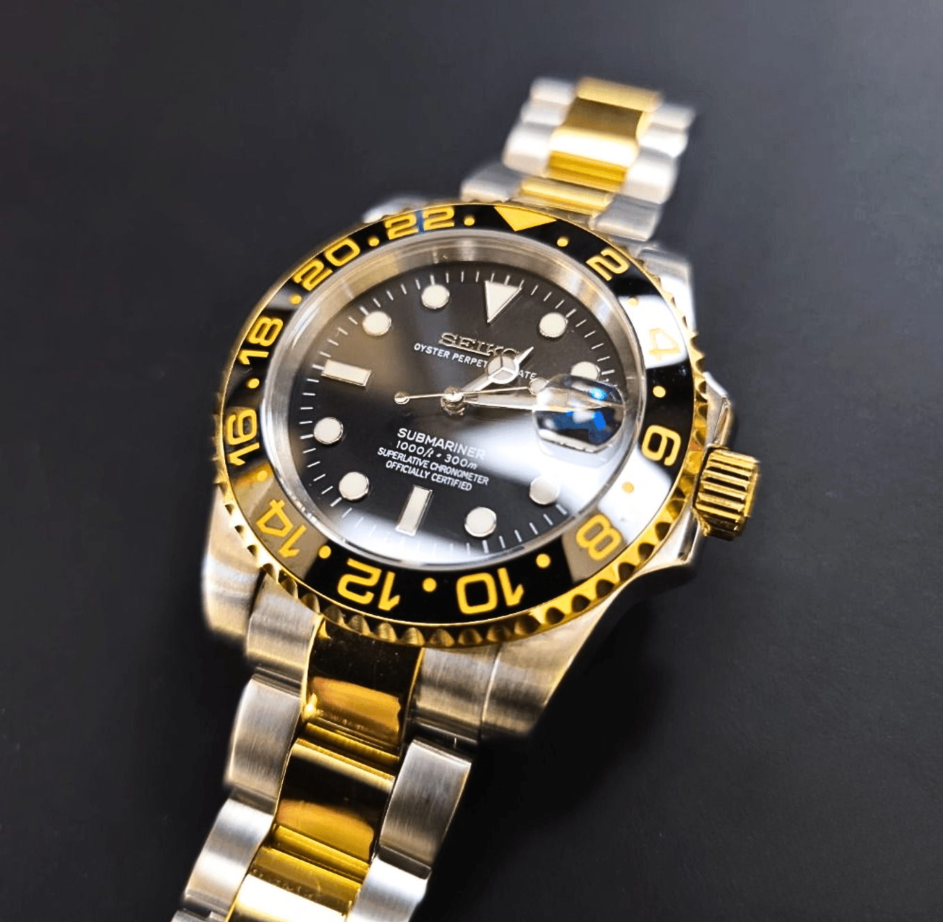 Seiko Mod Submariner Two Tone