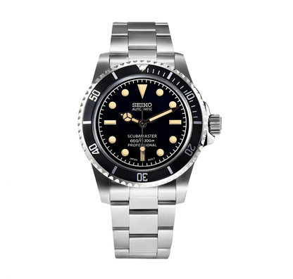 Seiko submariner black sale