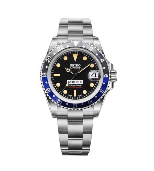 Seiko Mod Vintage Comex Batman