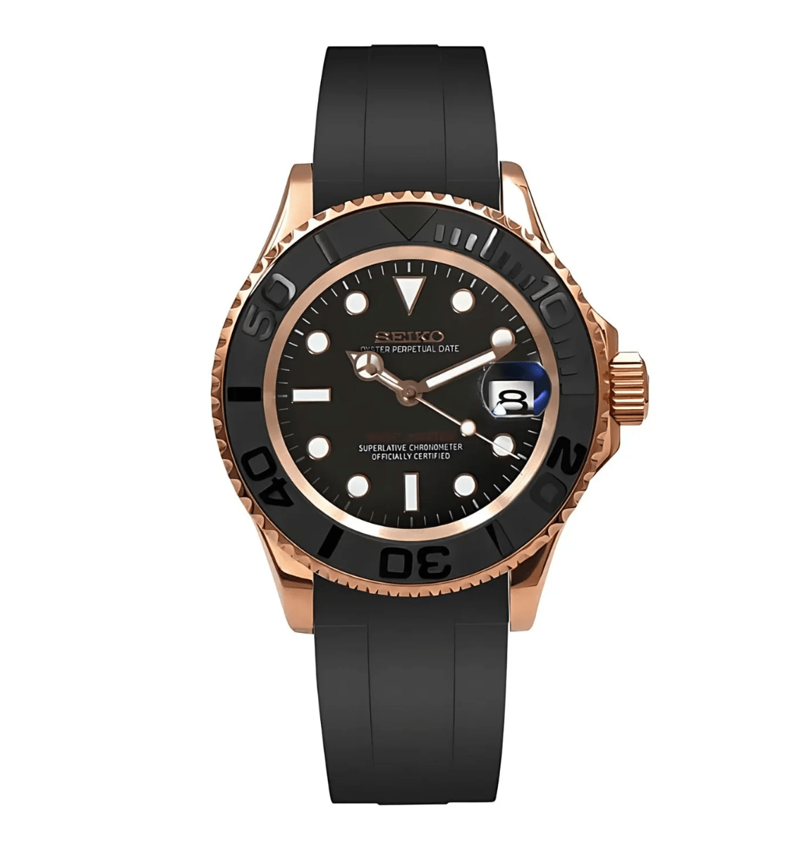 Seiko Mod Yacht Master Rose Gold