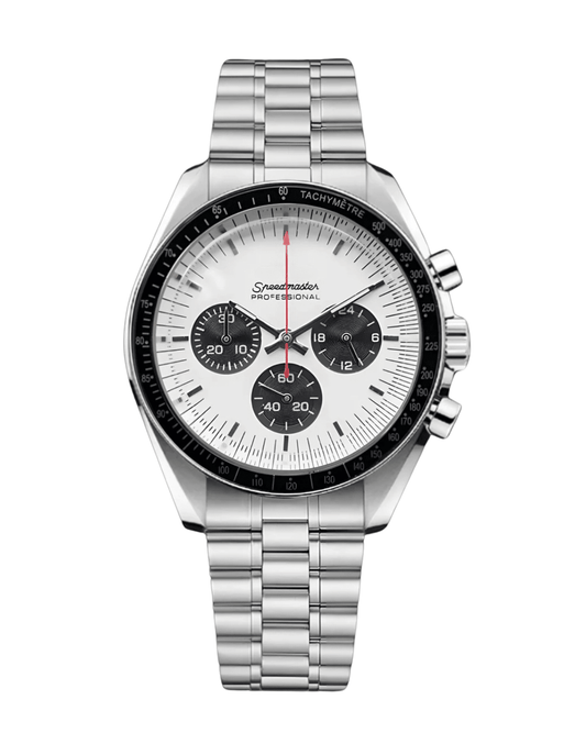 Speedmaster Mod Moonwatch White - Orange