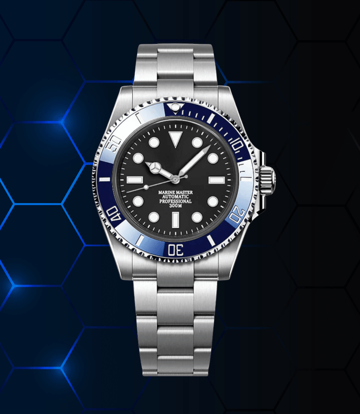 Submariner Mod Navy Blue (No Date)